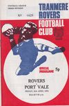 Tranmere Rovers v Port Vale Match Programme 1972-04-21