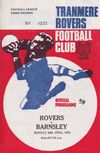 Tranmere Rovers v Barnsley Match Programme 1972-04-24
