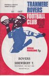 Tranmere Rovers v Chesterfield Match Programme 1972-05-15