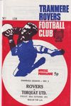 Tranmere Rovers v Torquay United Match Programme 1971-10-22
