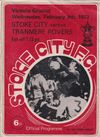 Stoke City v Tranmere Rovers Match Programme 1972-02-09