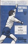 Tranmere Rovers v Watford Match Programme 1973-02-16