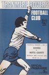 Tranmere Rovers v Notts County Match Programme 1972-08-28