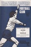 Tranmere Rovers v Wrexham Match Programme 1972-10-27