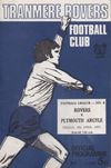 Tranmere Rovers v Plymouth Argyle Match Programme 1973-04-06