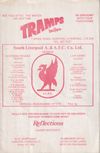 South Liverpool v Tranmere Rovers Match Programme 1972-11-18