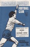 Tranmere Rovers v Southend United Match Programme 1972-09-01