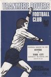 Tranmere Rovers v York City Match Programme 1974-03-09