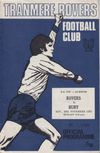 Tranmere Rovers v Bury Match Programme 1973-11-24