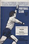 Tranmere Rovers v Walsall Match Programme 1973-11-02