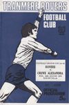 Tranmere Rovers v Crewe Alexandra Match Programme 1973-08-29