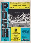 Peterborough United v Tranmere Rovers Match Programme 1984-08-25
