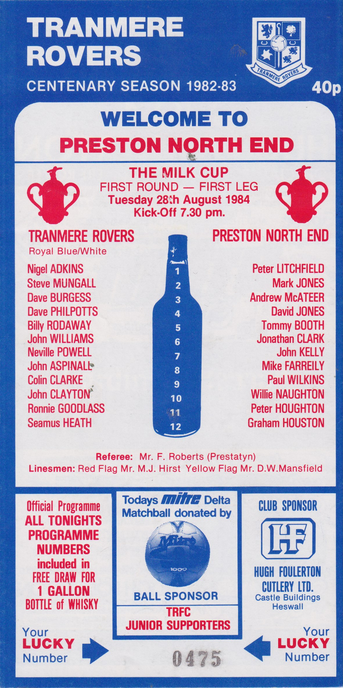 Match Programme