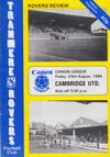 Tranmere Rovers v Cambridge United Match Programme 1985-08-23