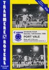 Tranmere Rovers v Port Vale Match Programme 1985-10-12