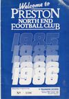 Preston North End v Tranmere Rovers Match Programme 1985-08-26