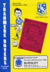 Tranmere Rovers v Burnley Match Programme 1985-12-26