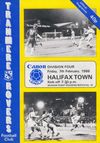 Tranmere Rovers v Halifax Town Match Programme 1986-02-07