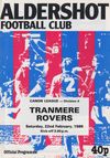 Aldershot v Tranmere Rovers Match Programme 1986-04-15