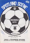 Rochdale v Tranmere Rovers Match Programme 1986-03-22
