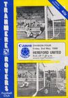 Tranmere Rovers v Hereford United Match Programme 1986-05-02