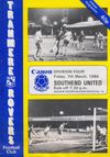 Tranmere Rovers v Southend United Match Programme 1986-03-07
