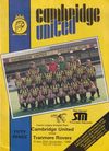 Cambridge United v Tranmere Rovers Match Programme 1985-12-20