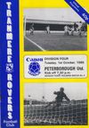 Tranmere Rovers v Peterborough United Match Programme 1985-10-29