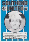 Southend United v Tranmere Rovers Match Programme 1985-10-04
