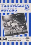 Tranmere Rovers v Scunthorpe United Match Programme 1986-10-21