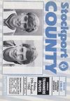 Stockport County v Tranmere Rovers Match Programme 1986-08-29