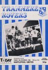 Tranmere Rovers v Hartlepool United Match Programme 1987-01-10