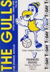Torquay United v Tranmere Rovers Match Programme 1987-03-28
