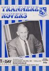 Tranmere Rovers v Rochdale Match Programme 1987-04-20