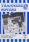 Tranmere Rovers v Colchester United Match Programme 1986-09-05