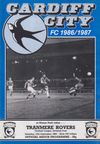 Cardiff City v Tranmere Rovers Match Programme 1986-09-13