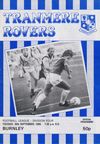 Tranmere Rovers v Burnley Match Programme 1986-09-30