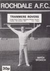 Rochdale v Tranmere Rovers Match Programme 1987-10-13