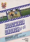 Tranmere Rovers v Swansea City Match Programme 1987-10-20