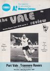 Port Vale v Tranmere Rovers Match Programme 1987-11-16