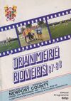 Tranmere Rovers v Newport County Match Programme 1987-11-27