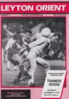 Leyton Orient v Tranmere Rovers Match Programme 1987-12-12