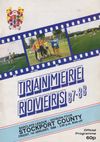 Tranmere Rovers v Stockport County Match Programme 1988-01-01