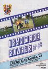 Tranmere Rovers v Crewe Alexandra Match Programme 1988-04-25