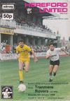 Hereford United v Tranmere Rovers Match Programme 1988-01-09