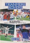 Tranmere Rovers v Blackpool Match Programme 1988-11-01