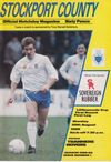 Stockport County v Tranmere Rovers Match Programme 1988-08-29