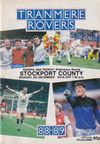 Tranmere Rovers v Stockport County Match Programme 1988-12-05