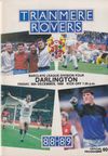 Tranmere Rovers v Darlington Match Programme 1988-12-16