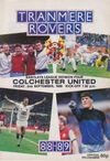 Tranmere Rovers v Colchester United Match Programme 1988-09-02